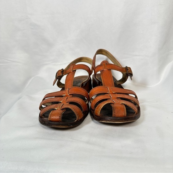Yves Saint Laurent Leather Slingback Woven Vintage Sandals EU 37 US 6.5 - Picture 4 of 16